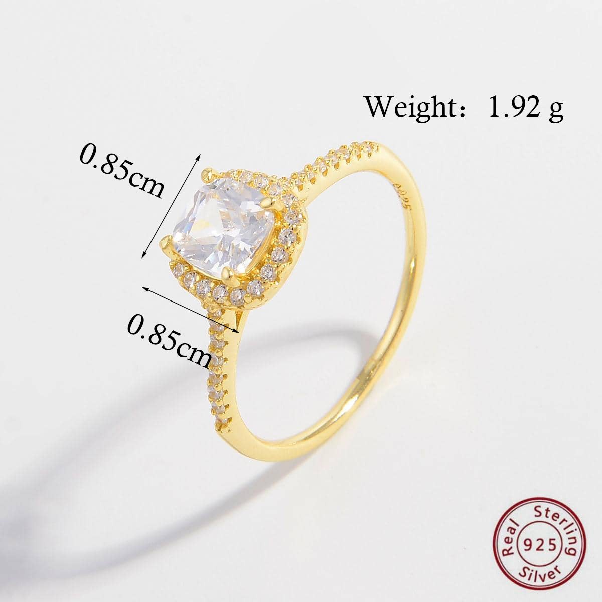 Anillo compromiso de amor Plata Ley 925 con zirconia cúbica