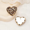 Aretes grandes animal print corazón bisutería - Image 3