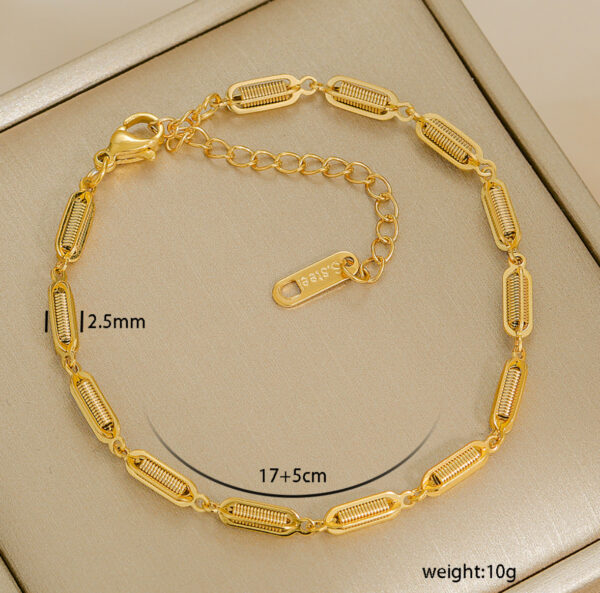 Pulsera 3d resortes acero inoxidable.