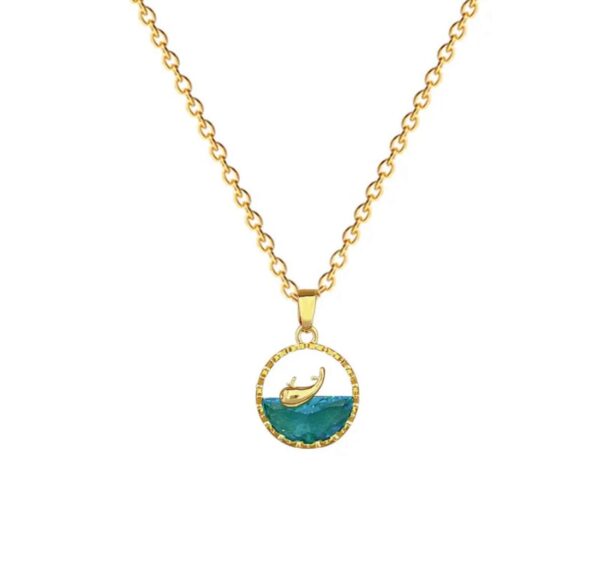 Collar ballena en oceano acero inoxidable. - Image 2